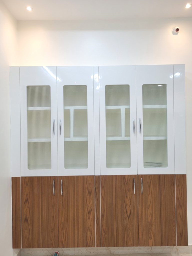 crockery unit interior design for a client in Guindy, Chennai