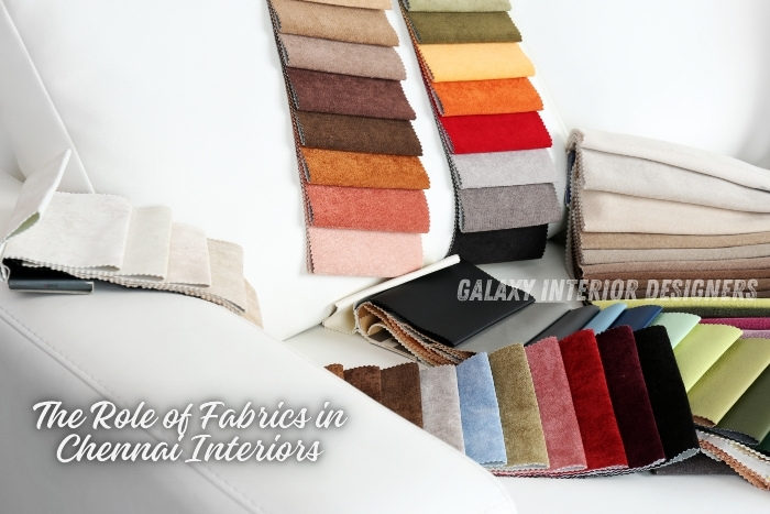 Explore the diverse range of fabrics available at Galaxy Interior Designers in Chennai. Discover how the right fabrics can transform your home interiors with style and comfort