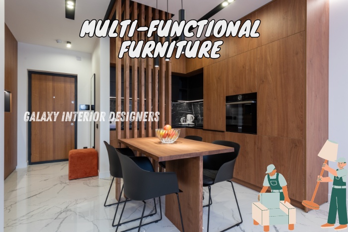 Explore multi-functional furniture solutions with Galaxy Interior Designers in Chennai. Optimize space and style with versatile pieces for modern homes. Transform your interiors with smart design