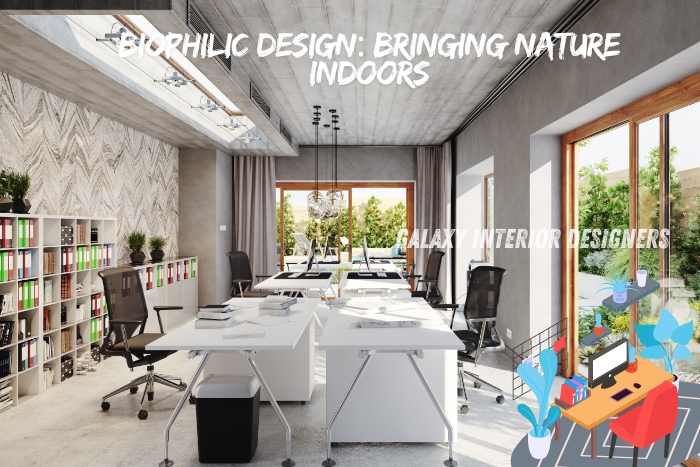 Galaxy Interior Designers in Chennai brings the concept of biophilic design to modern offices, incorporating natural elements to enhance employee well-being and productivity. Our nature-inspired interior designs seamlessly blend indoor spaces with greenery, creating a refreshing and eco-friendly work environment