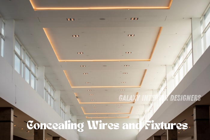 Galaxy Interior Designers in Chennai provides innovative false ceiling solutions that effectively conceal wires and fixtures for a clean, modern look. Our seamless designs enhance the aesthetic appeal of large spaces while offering practical benefits. Trust us to upgrade your interiors with elegant false ceiling installations