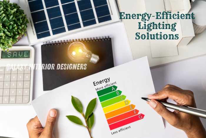 Energy-efficient lighting solutions by Galaxy Interior Designers in Chennai, featuring sustainable lighting designs that reduce energy consumption. Specializing in eco-friendly and cost-effective lighting options for residential and commercial interiors.