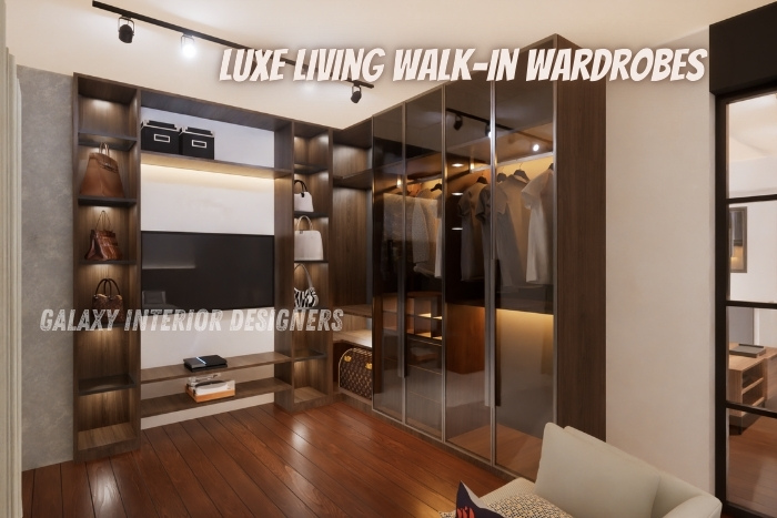 Custom wardrobe solutions with elegant storage and lighting for modern homes by Galaxy Interior Designers in Chennai